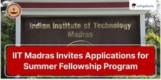 IIT Madras Invites Applications for Summer Fellowship Program; Apply till March 31